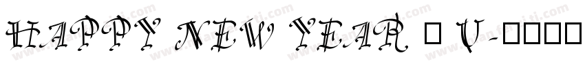 HAPPY NEW YEAR 兔 U字体转换